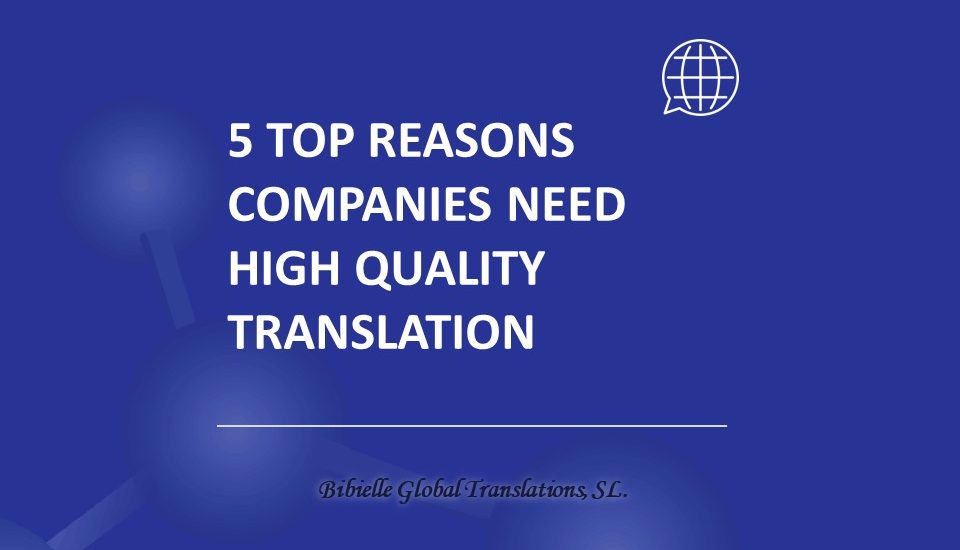 High quality translations