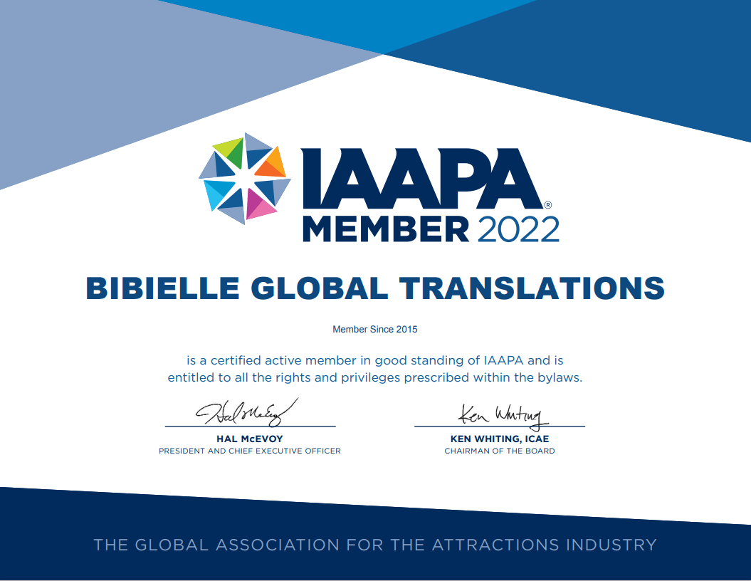 IAAPA Member 2022